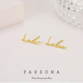 Golden Customize Earrings